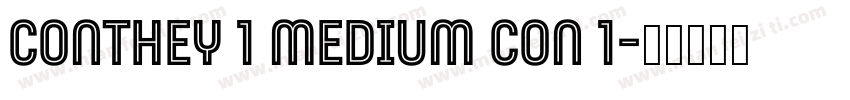Conthey 1 Medium Con 1字体转换
